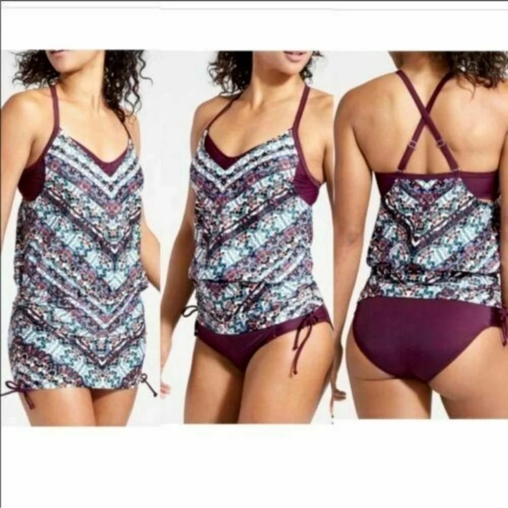 Athleta Multicolor Patterned Pajama Set